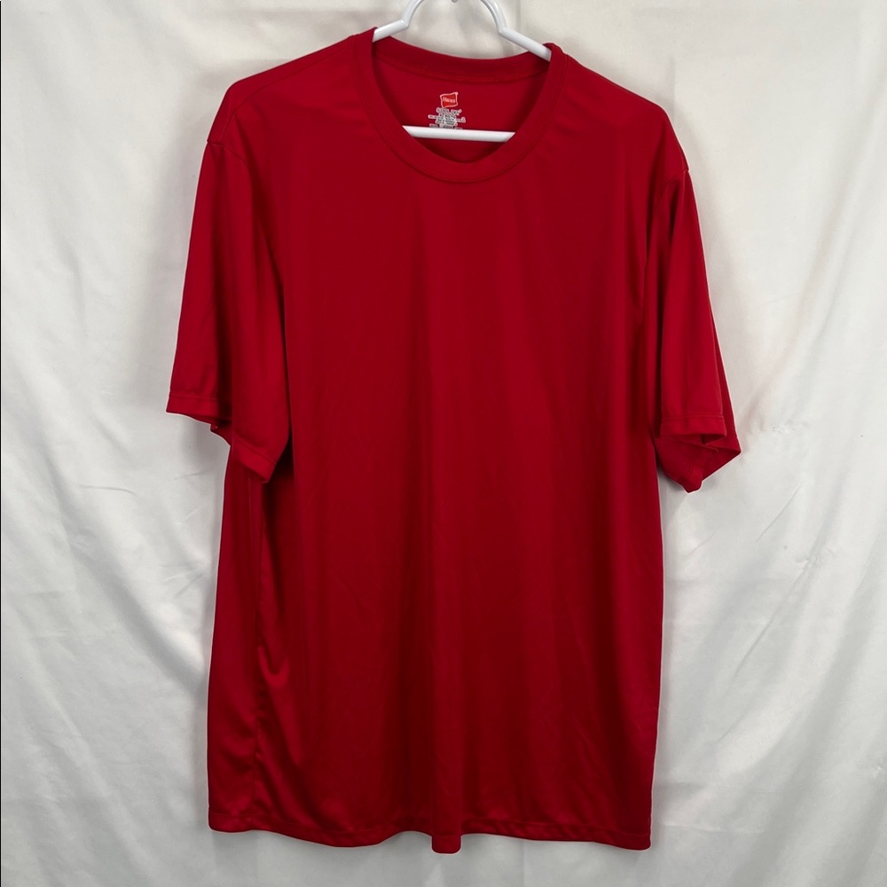 Hanes - Cool Dry - Men’s Quick drying Tee Shirts - 2 Pack - Red and Gray - XL - Picture 2 of 8